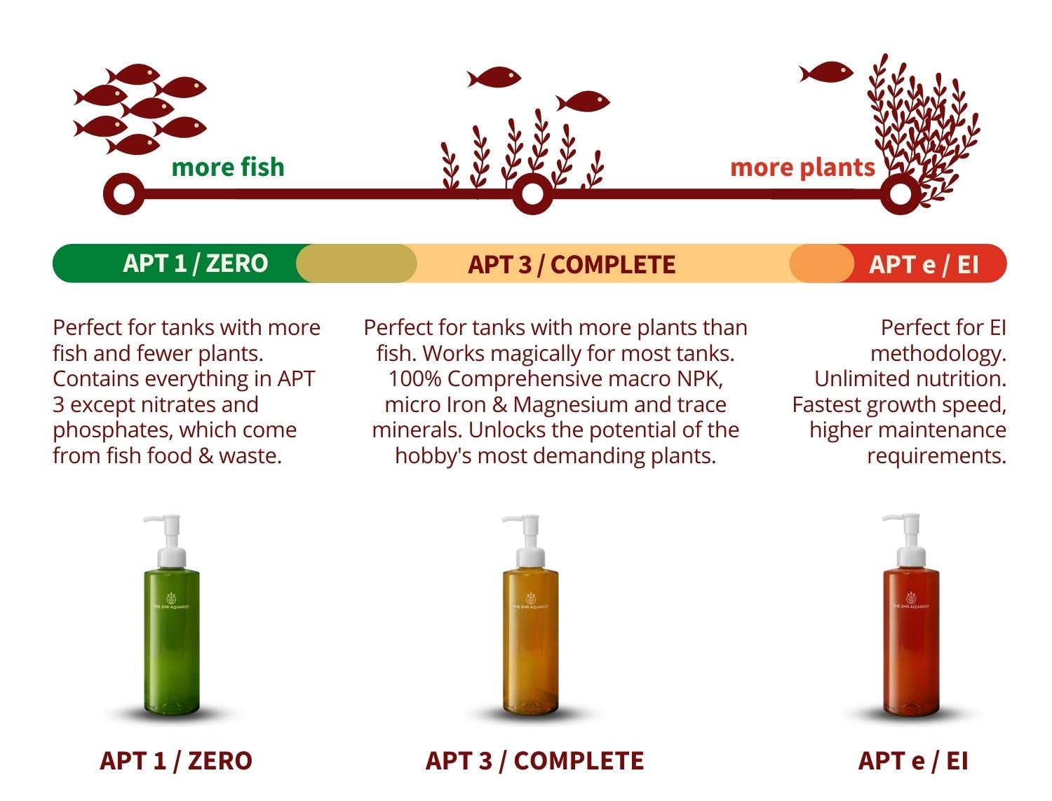 THE 2HR AQUARIST plantes avant et après montrant croissance et couleurs