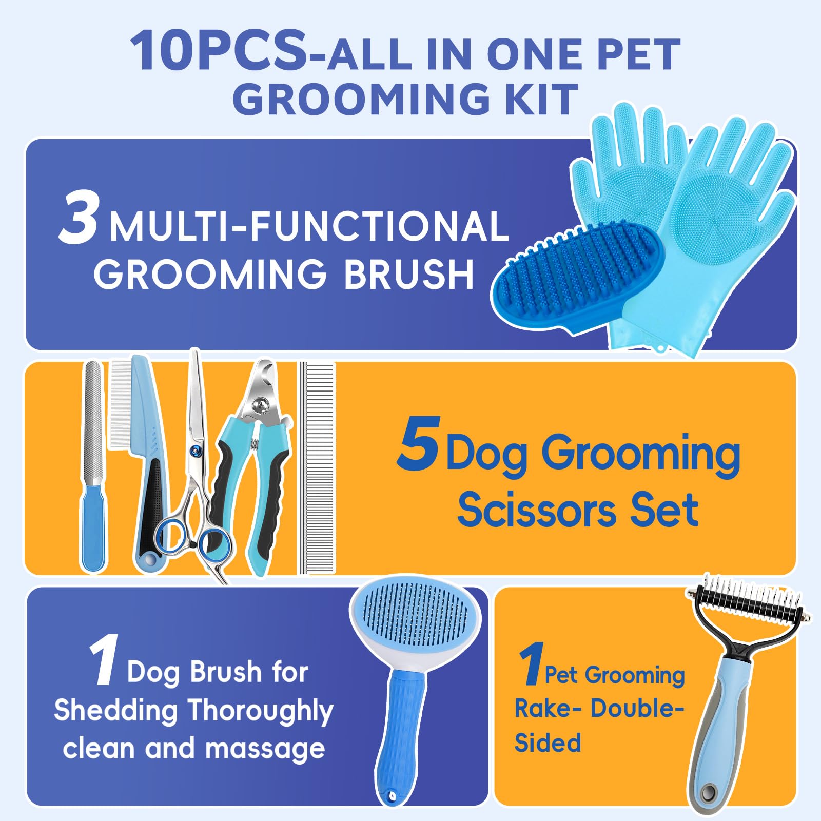 2TRUL brosse double face gros plan pour démêler et réduire la perte de poils