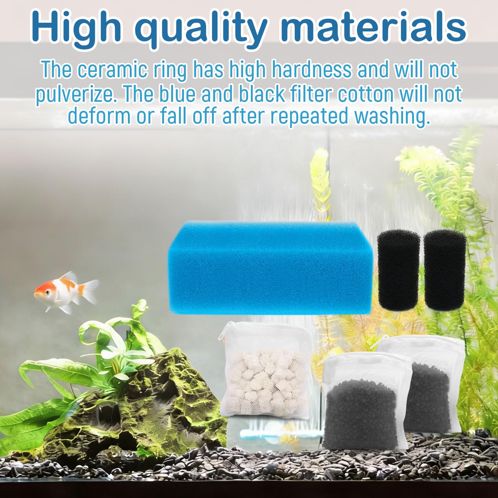 8B8B kit installé dans un filtre Fluval AC50, améliore le rendement de filtration