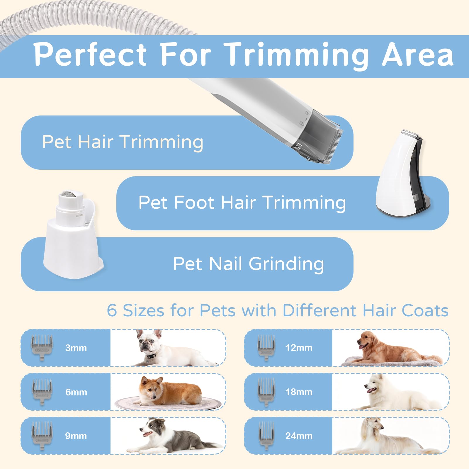 8VR brosse déshedding en action réduisant la mue efficacement