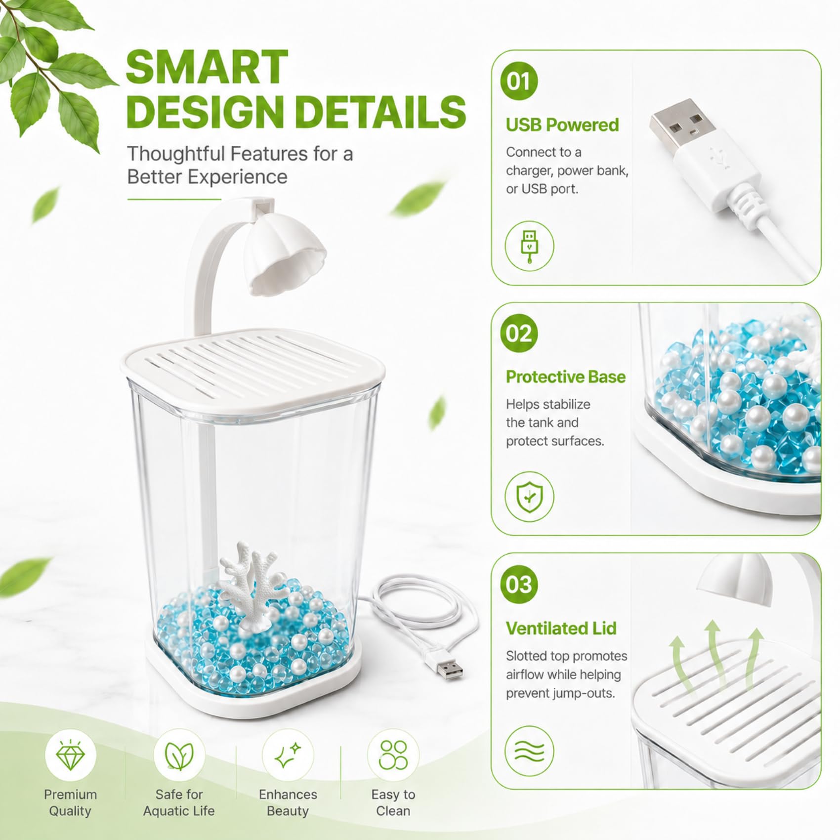 ZOOXIET brosse pour aquarium facilitant nettoyage et entretien rapide