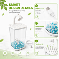ZOOXIET brosse pour aquarium facilitant nettoyage et entretien rapide