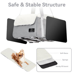 A 4 Pet coussin réversible montrant confort toute saison