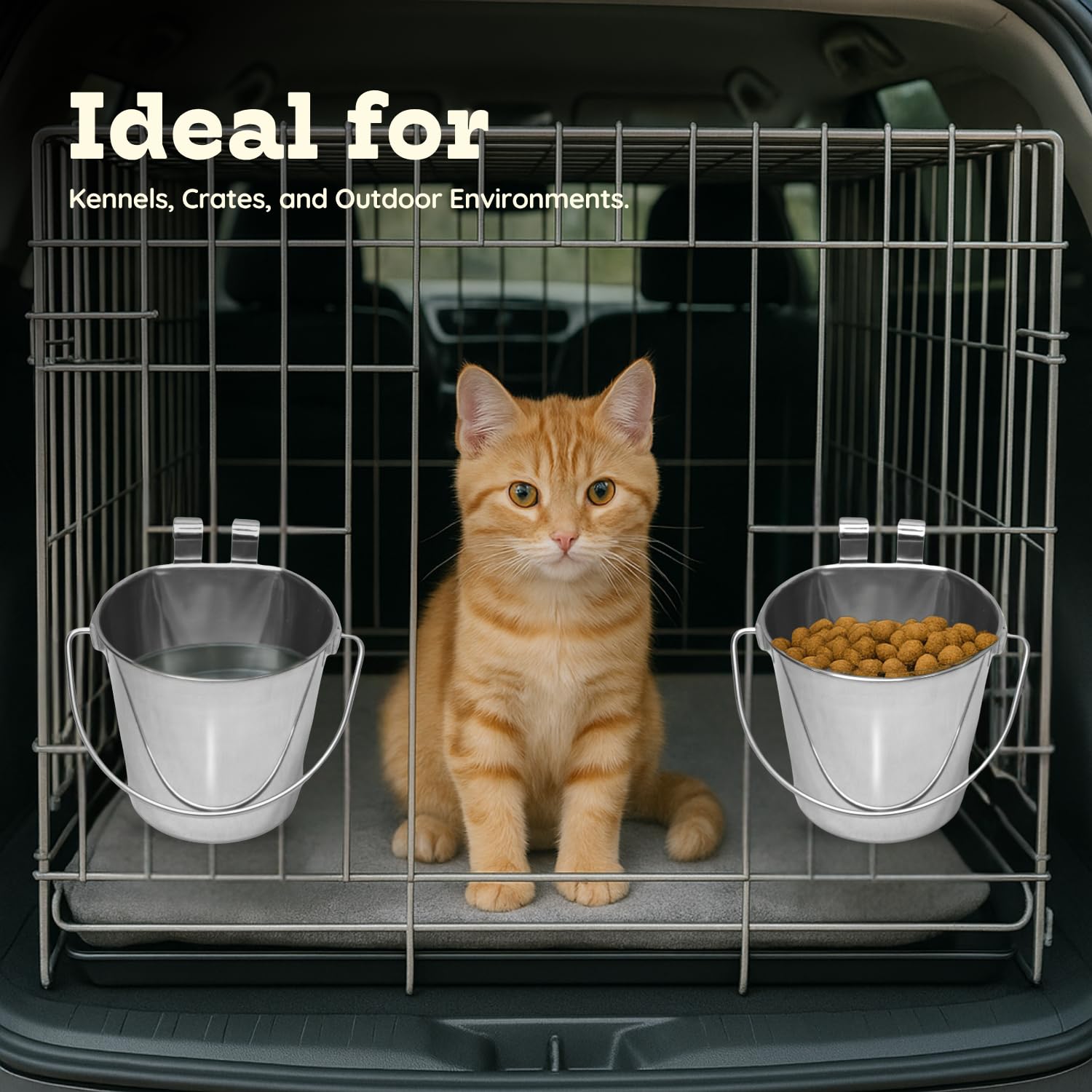 AASPIRE PETS seau avec poignée confortable, transport simple et sûr