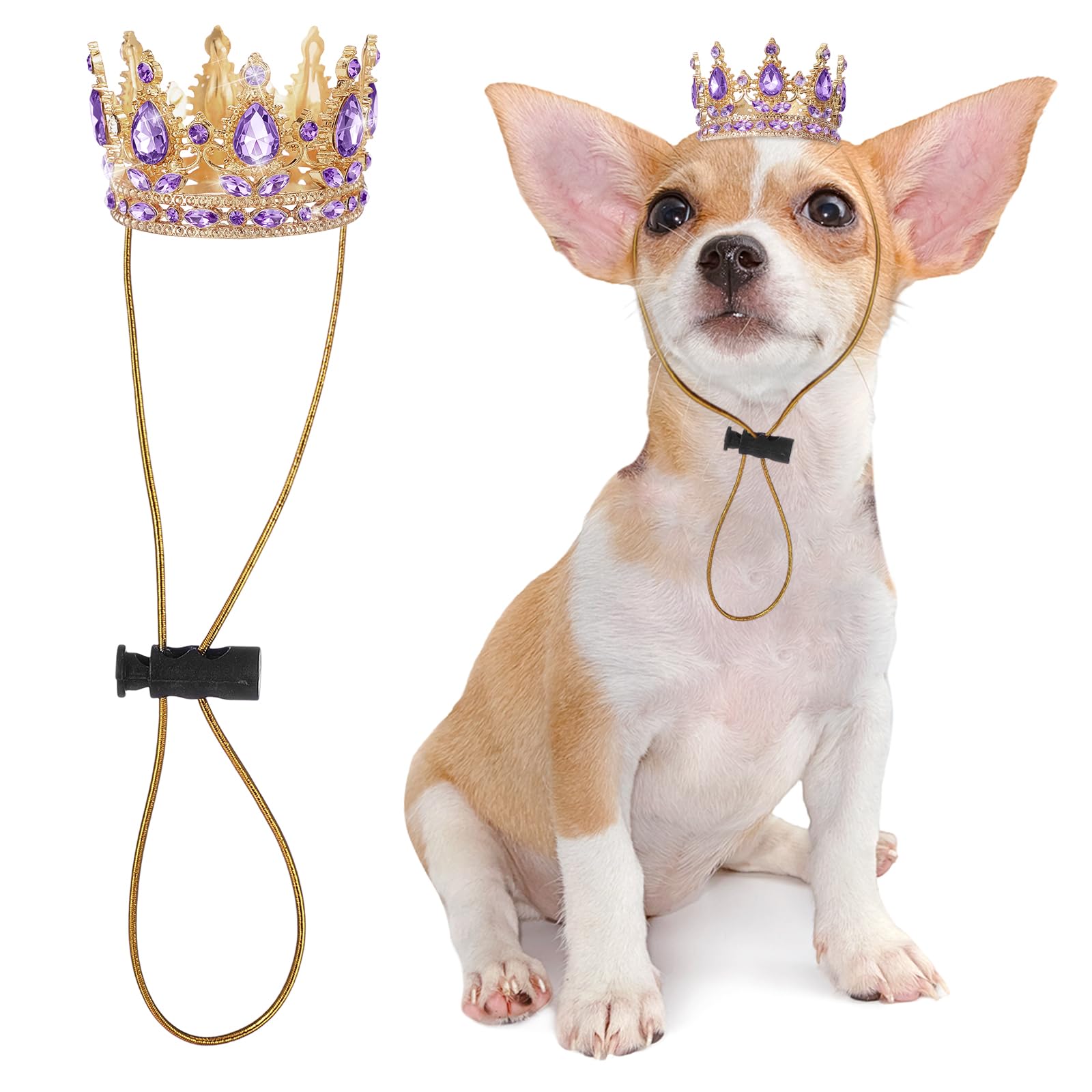 Abbylike couronne violet clair vue de face pour photos festives