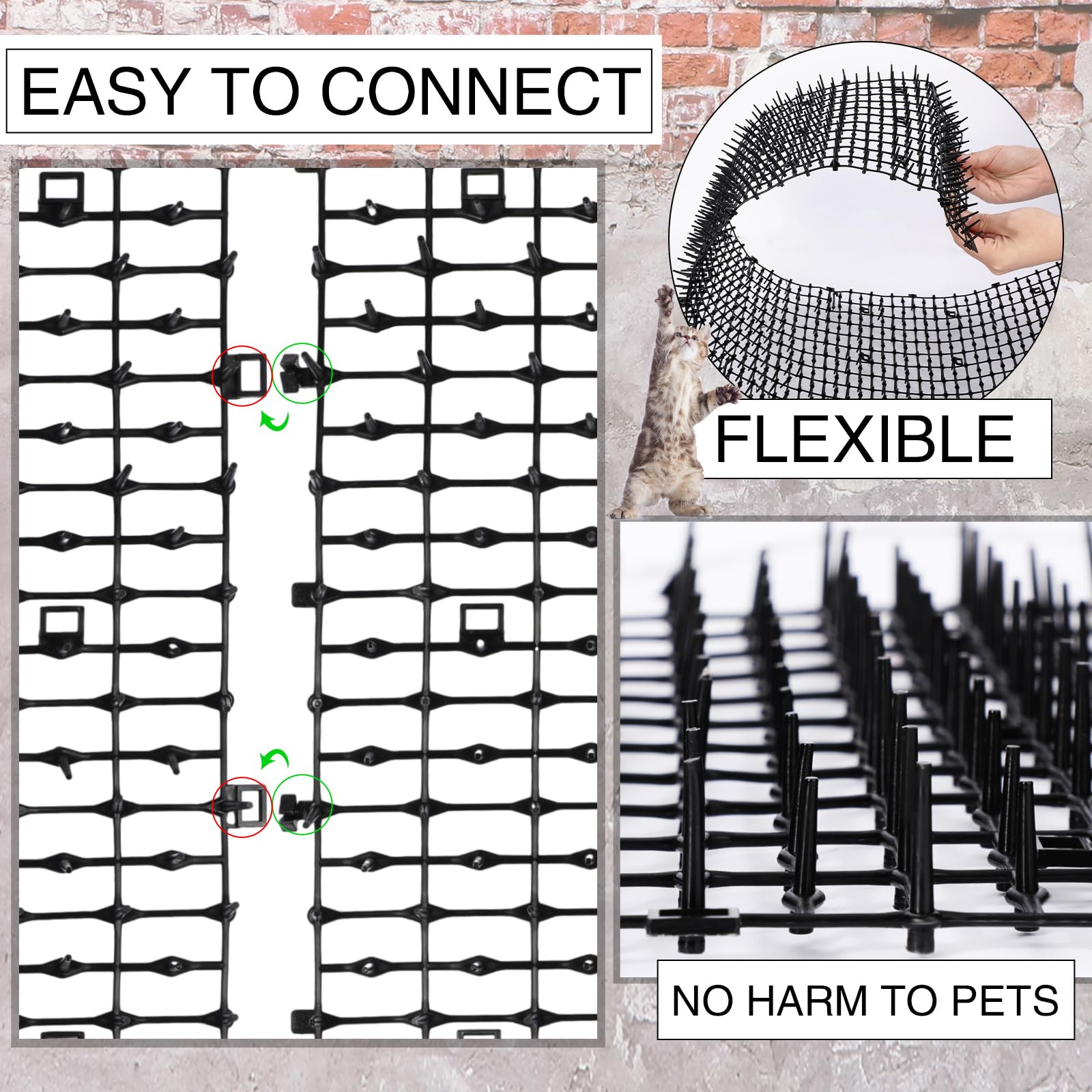 Abbylike tapis enroulé autour d'un poteau empêchant escalade