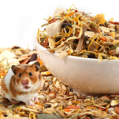 Abizoo mélange en utilisation, hamster explorant et stimulant mental