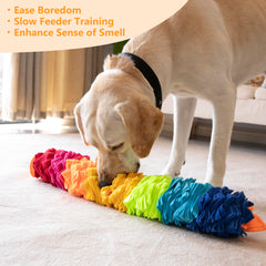 Ablechien fente ouverte contenant friandise, facilite la recherche olfactive du chien