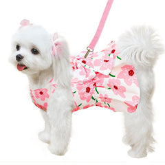 ABRRLO robe devant rose à fleurs montrant style et confort