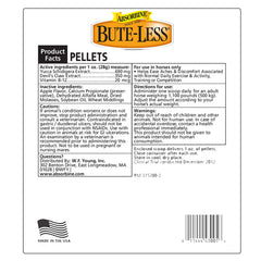 Absorbine Bute-Less gros plan des granulés visible, appétence et texture
