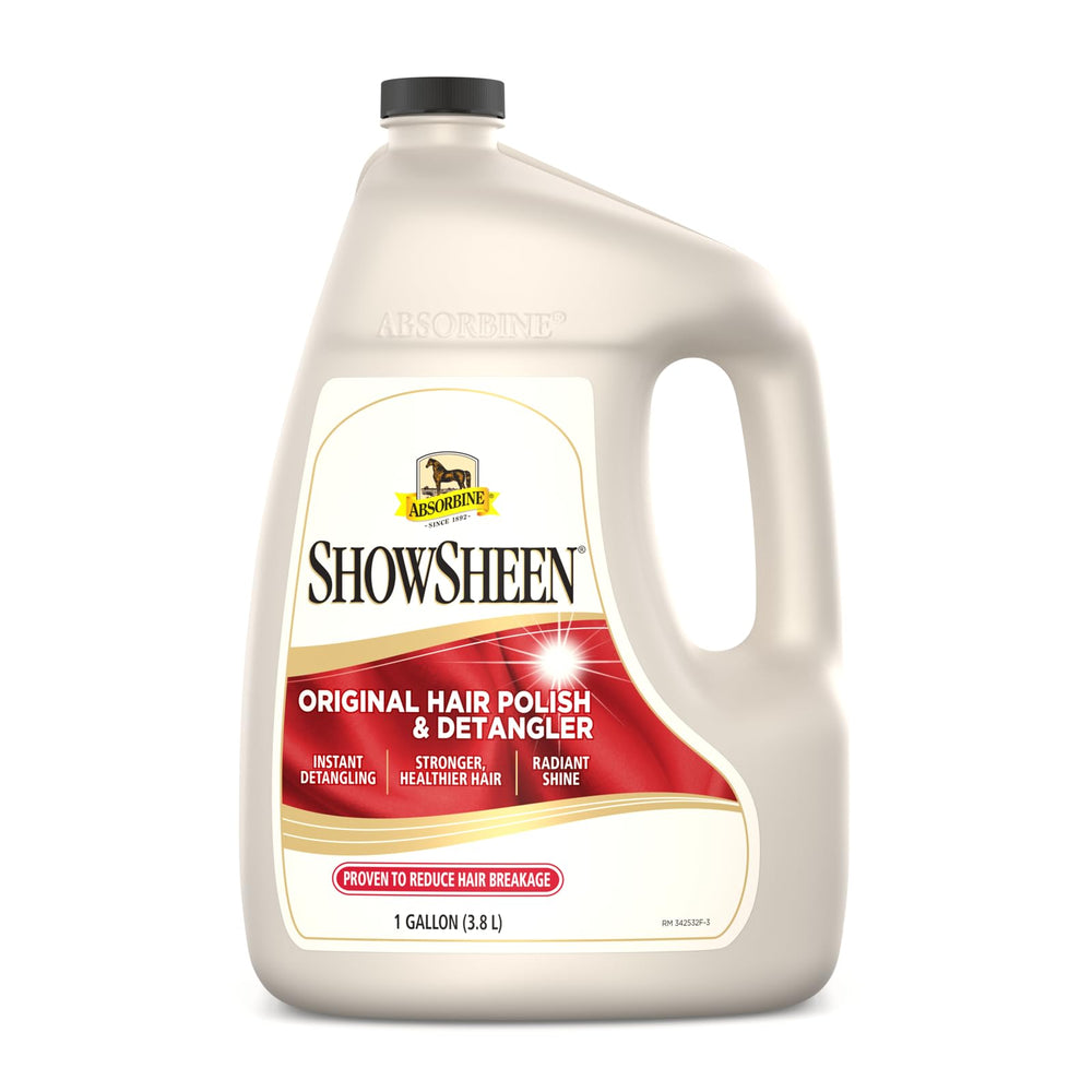 Absorbine gallon recto montrant l’étiquette et le format économique pour écuries