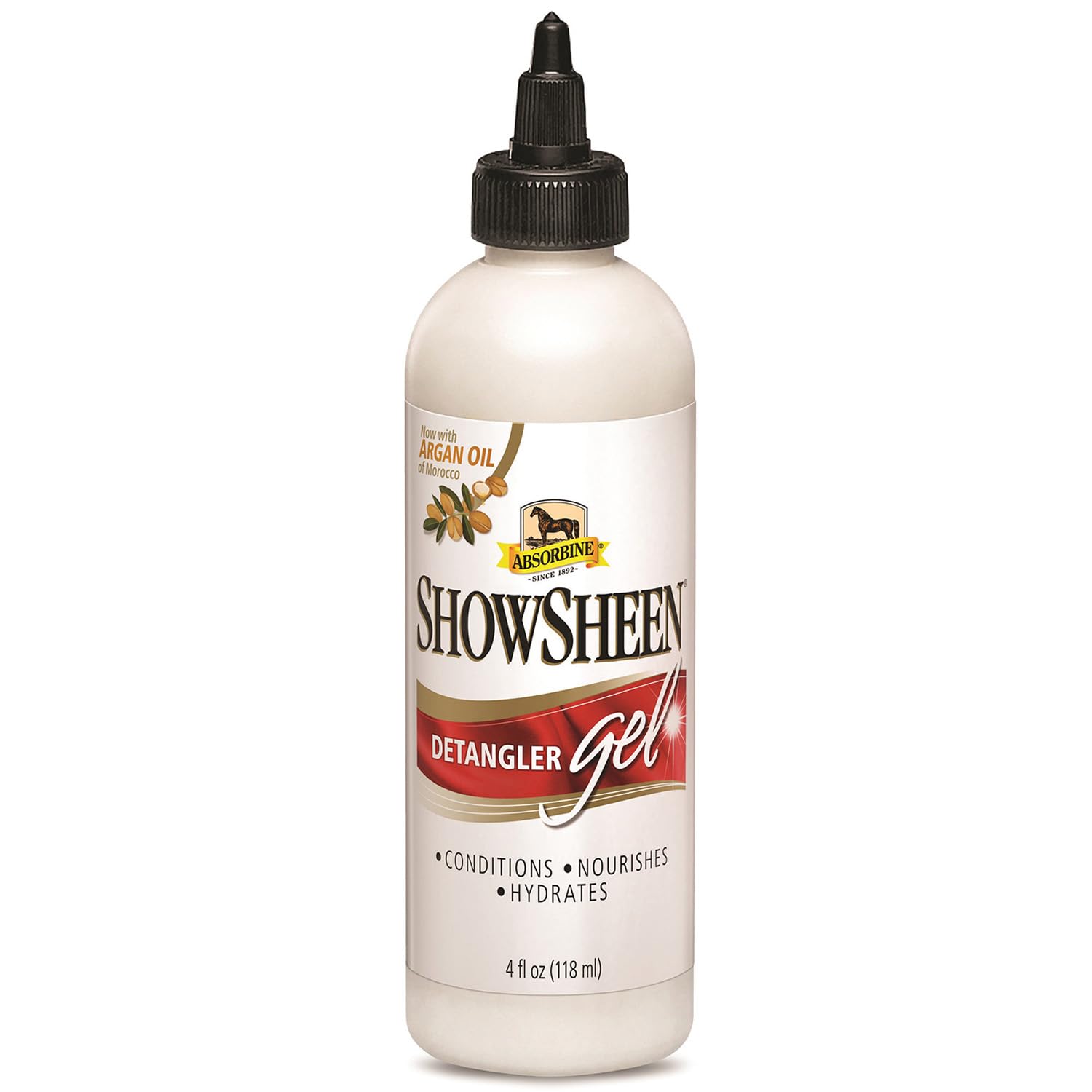 Absorbine ShowSheen crinière avant et après plus lisse et brillante
