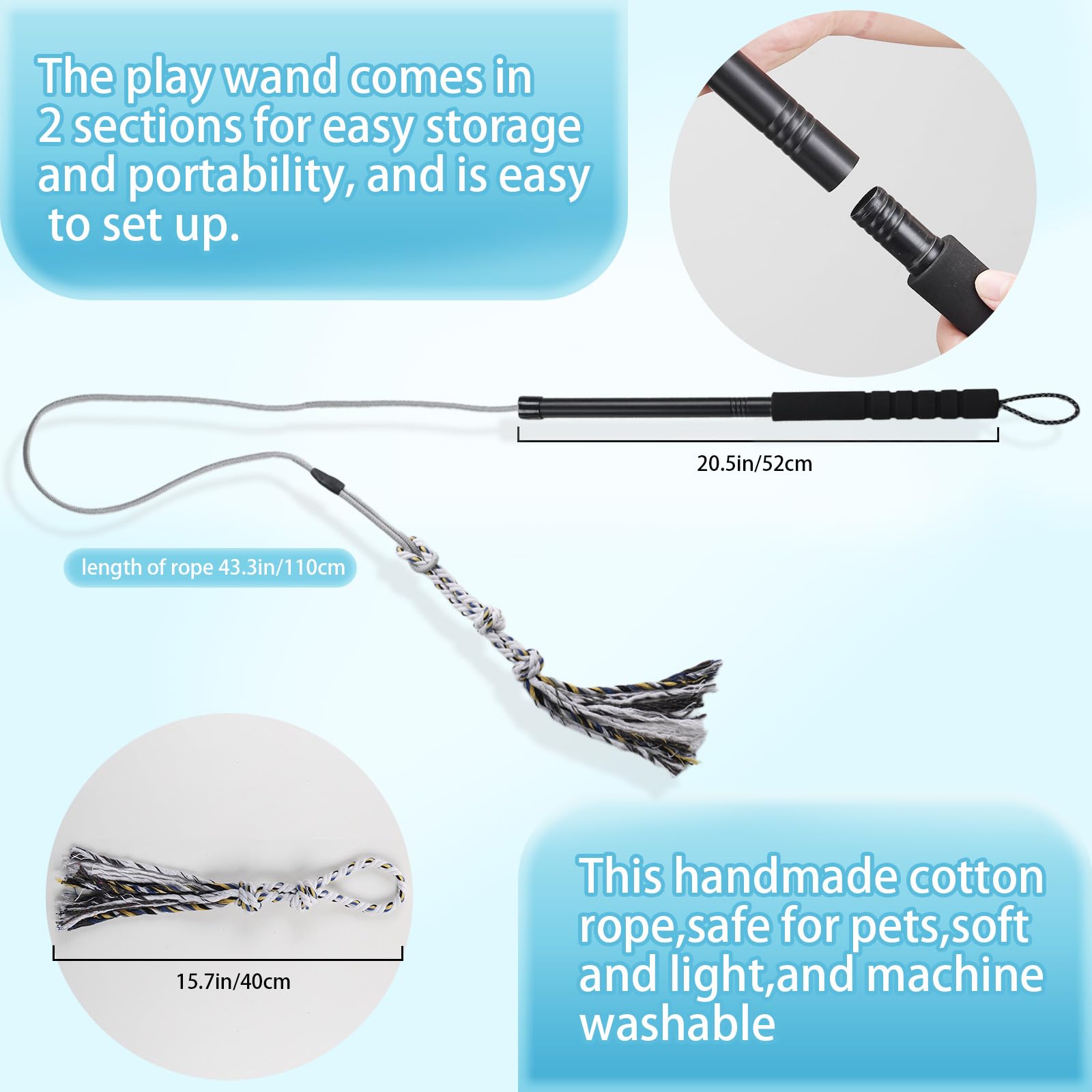 ABtool flirt pole leurre en polaire lavable pour attirer le chien sans abîmer