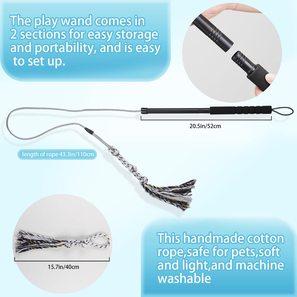 ABtool flirt pole leurre en polaire lavable pour attirer le chien sans abîmer