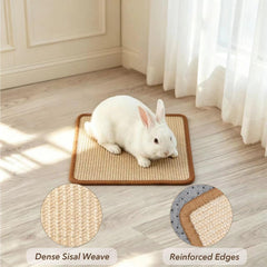Abuzabu gros plan fibres sisal illustrant texture durable et adhérence