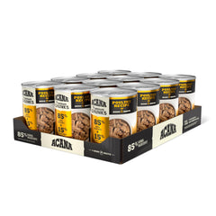 ACANA boîte face poulet bouillon montrant packaging appétent et qualité