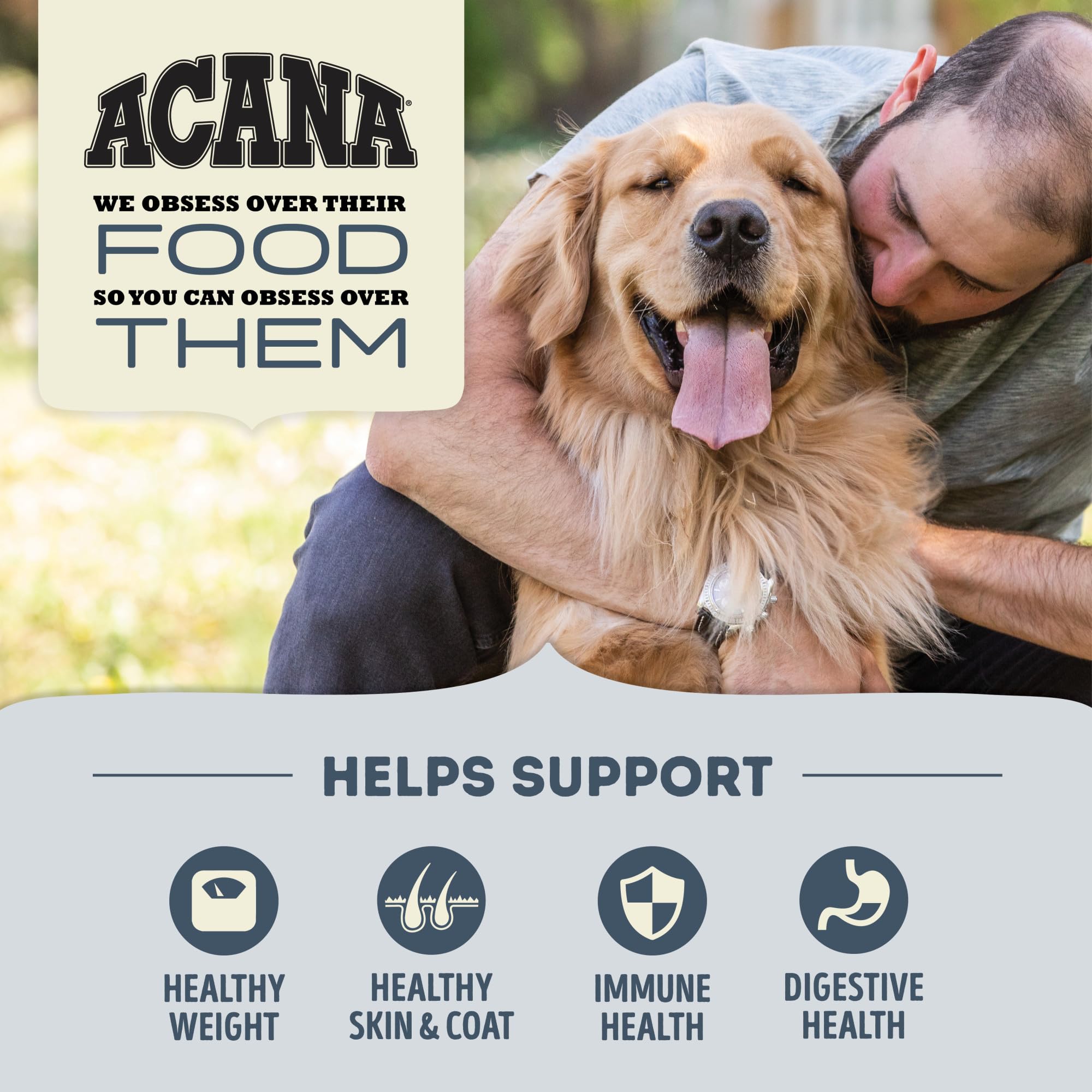 ACANA enrobage freeze-dried de foie visible, renforce goût attractif pour chien