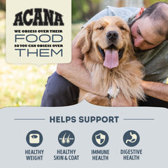 ACANA enrobage freeze-dried de foie visible, renforce goût attractif pour chien