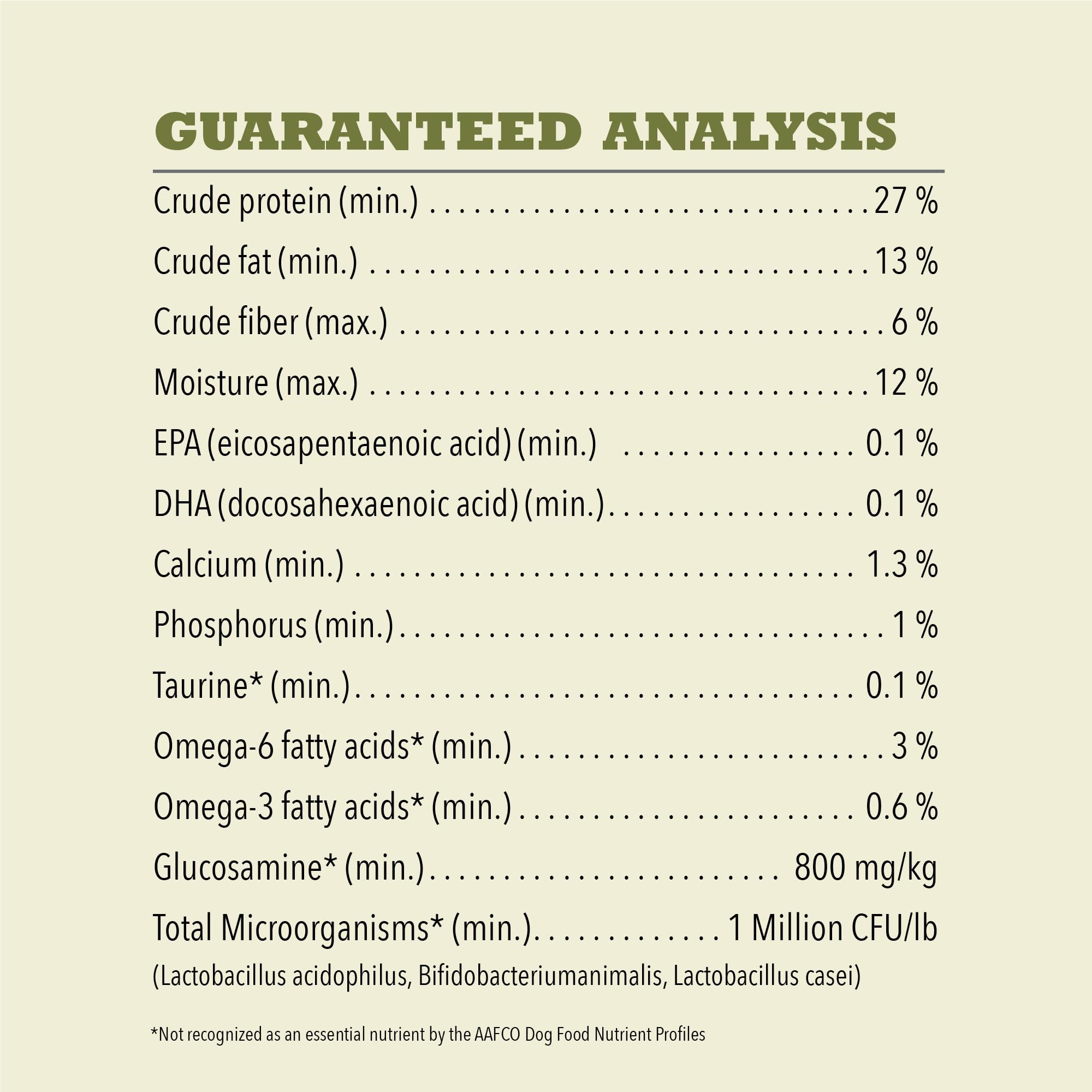ACANA grains, fruits et légumes illustrant fibres et micronutriments