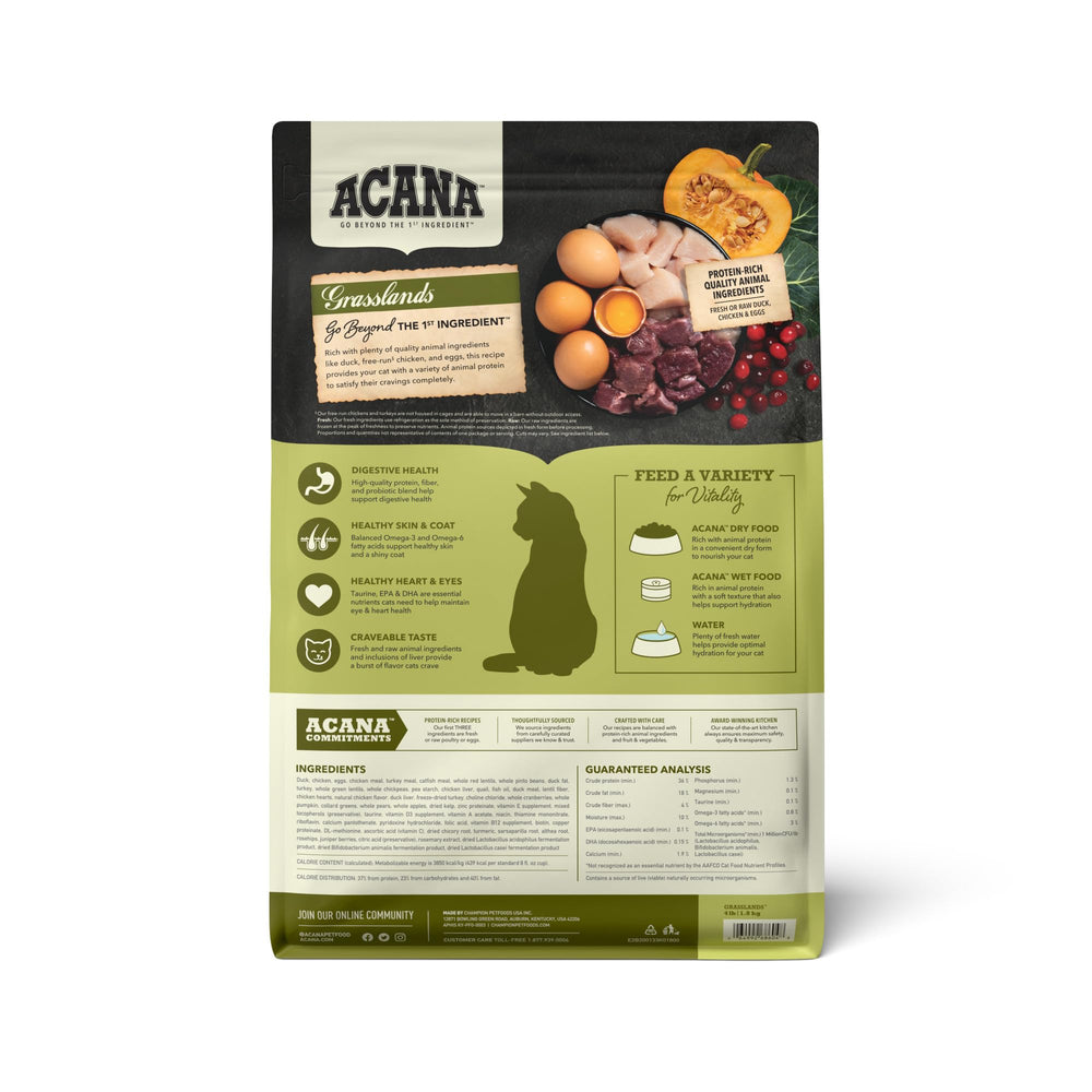 ACANA gros plan des croquettes montrant texture et qualité protéique élevée