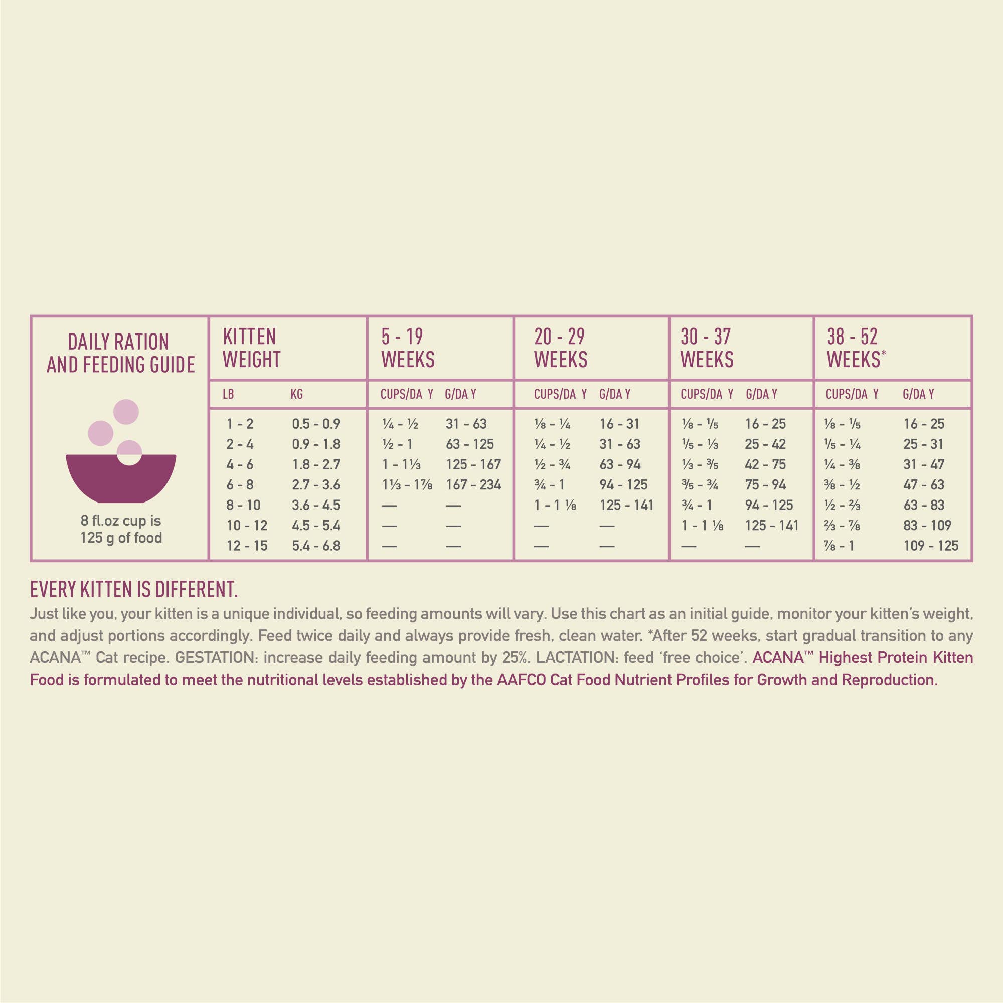 ACANA scène lifestyle chaton actif montrant santé et vitalité