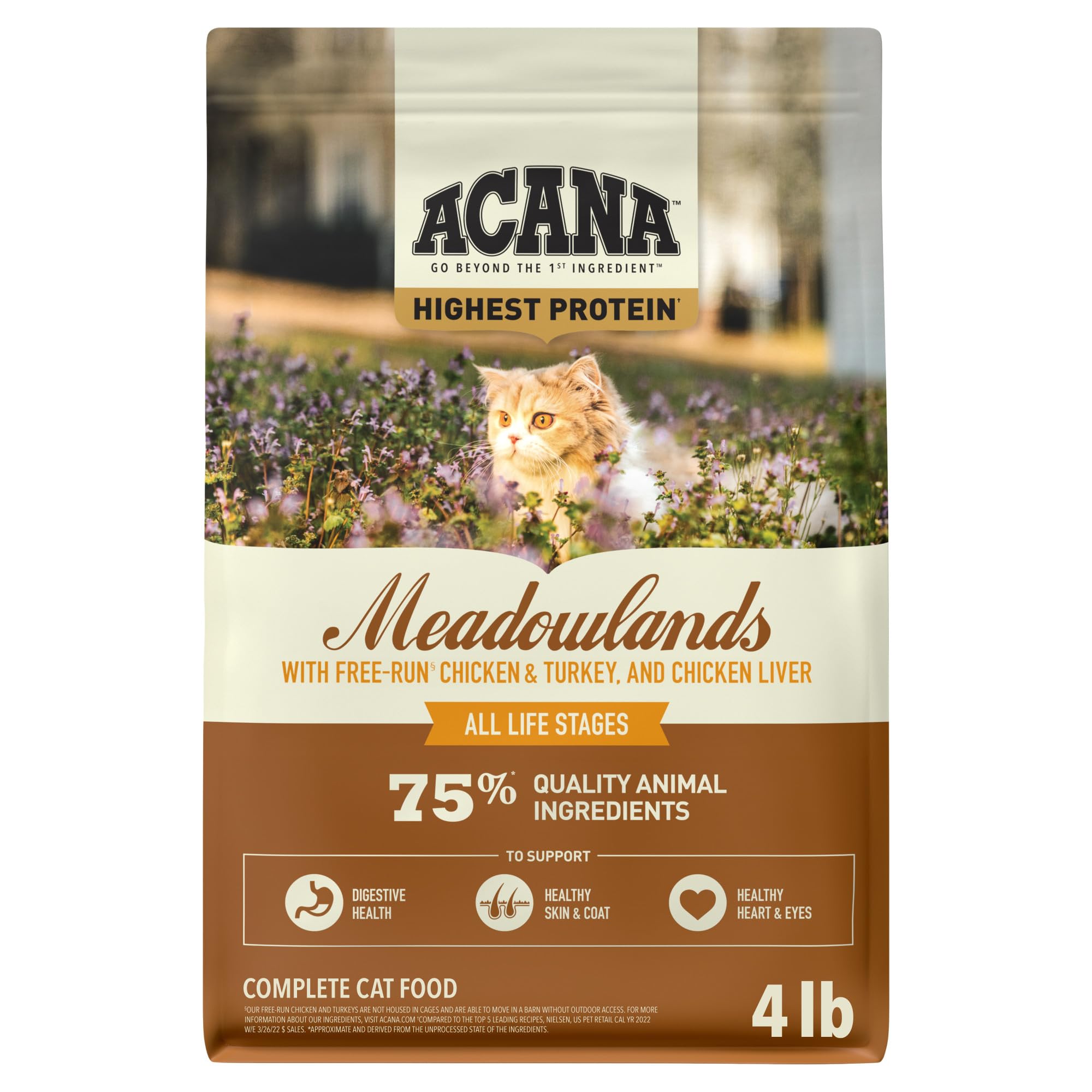 ACANA Meadowlands sac devant montrant le design et taille pratique