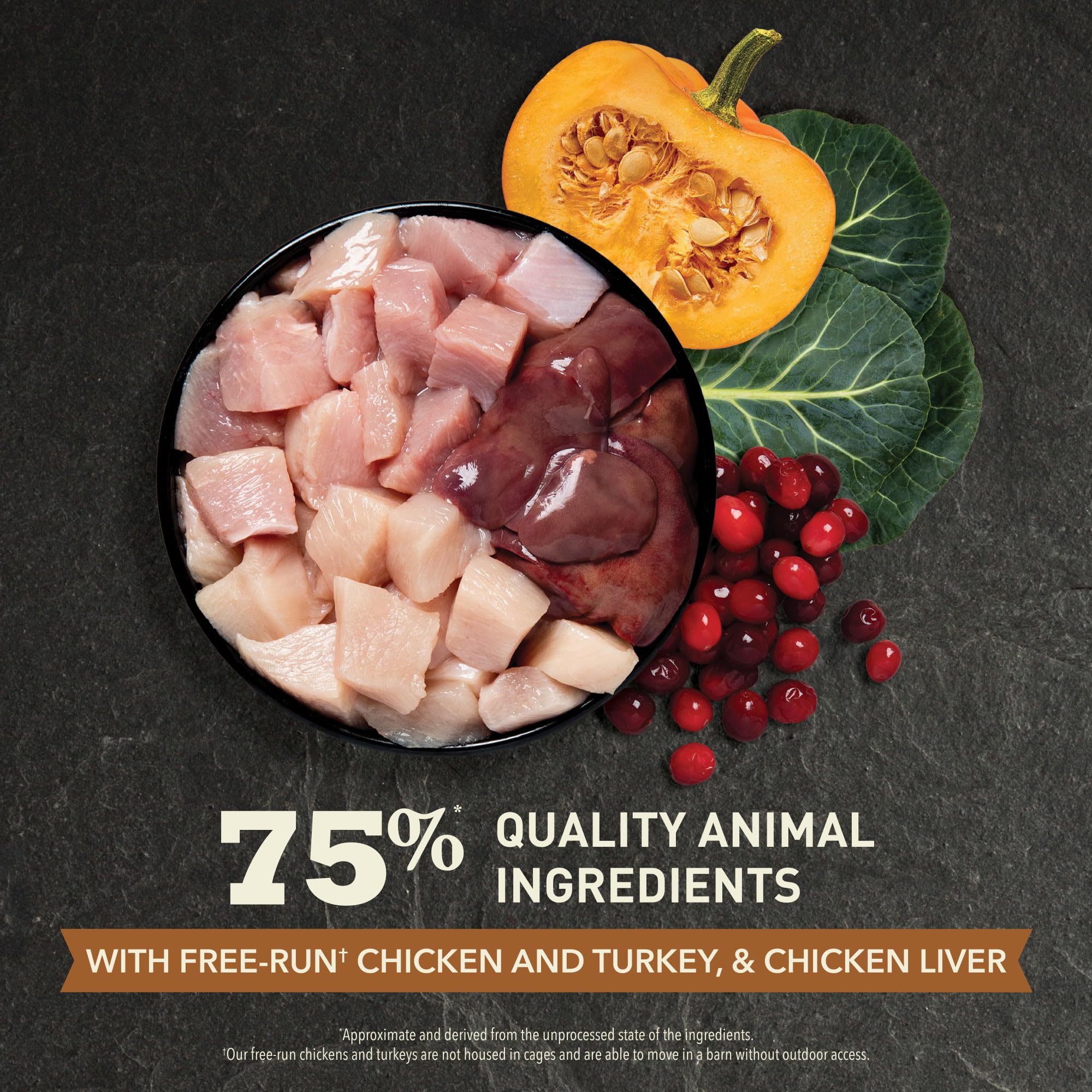 ACANA Meadowlands détail du foie de poulet pour goût et nutriments