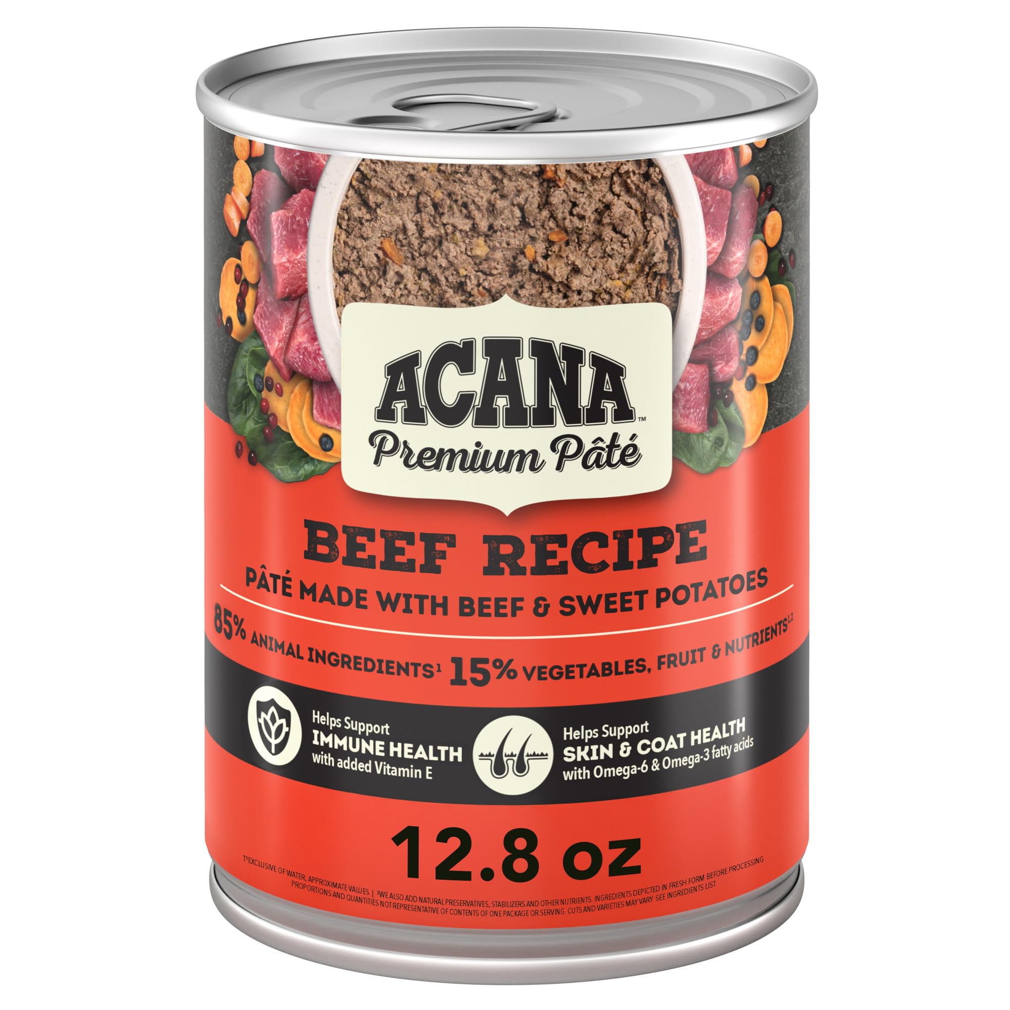 ACANA boîte ouverte mettant en avant le contenu appétent et prêt à servir