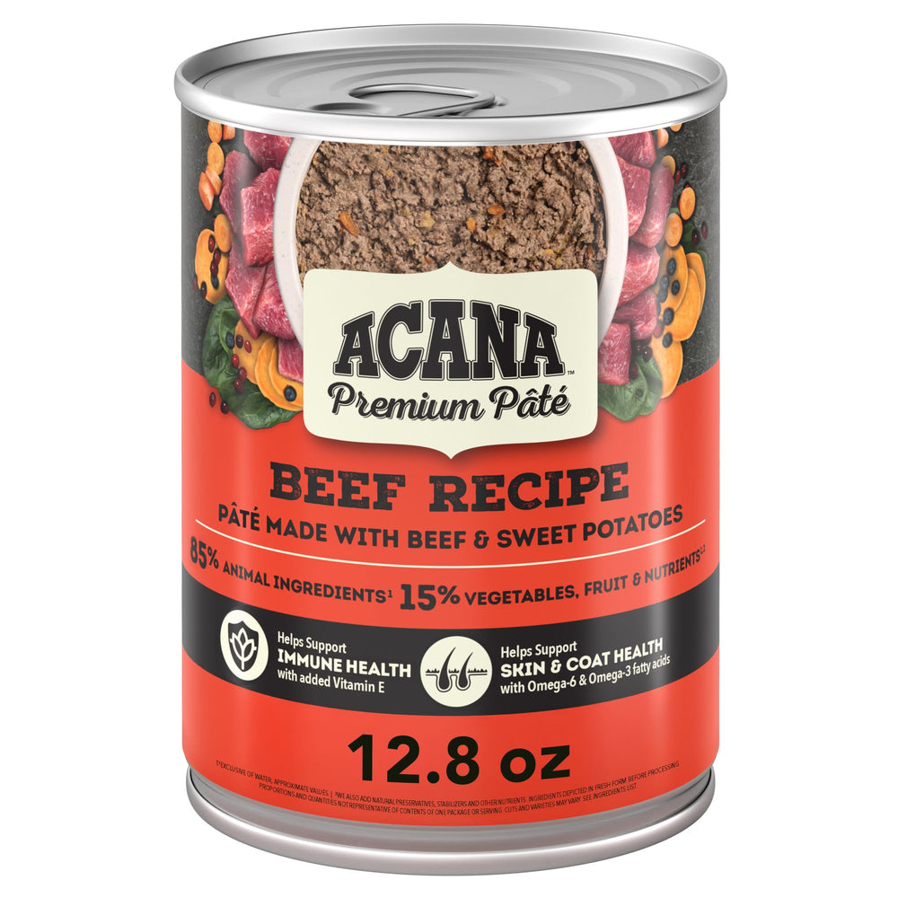 ACANA boîte ouverte mettant en avant le contenu appétent et prêt à servir