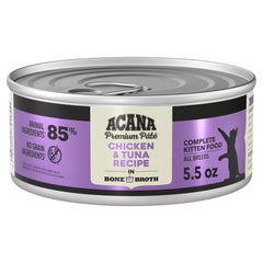 ACANA pâté ouvert montrant texture lisse et appétissante