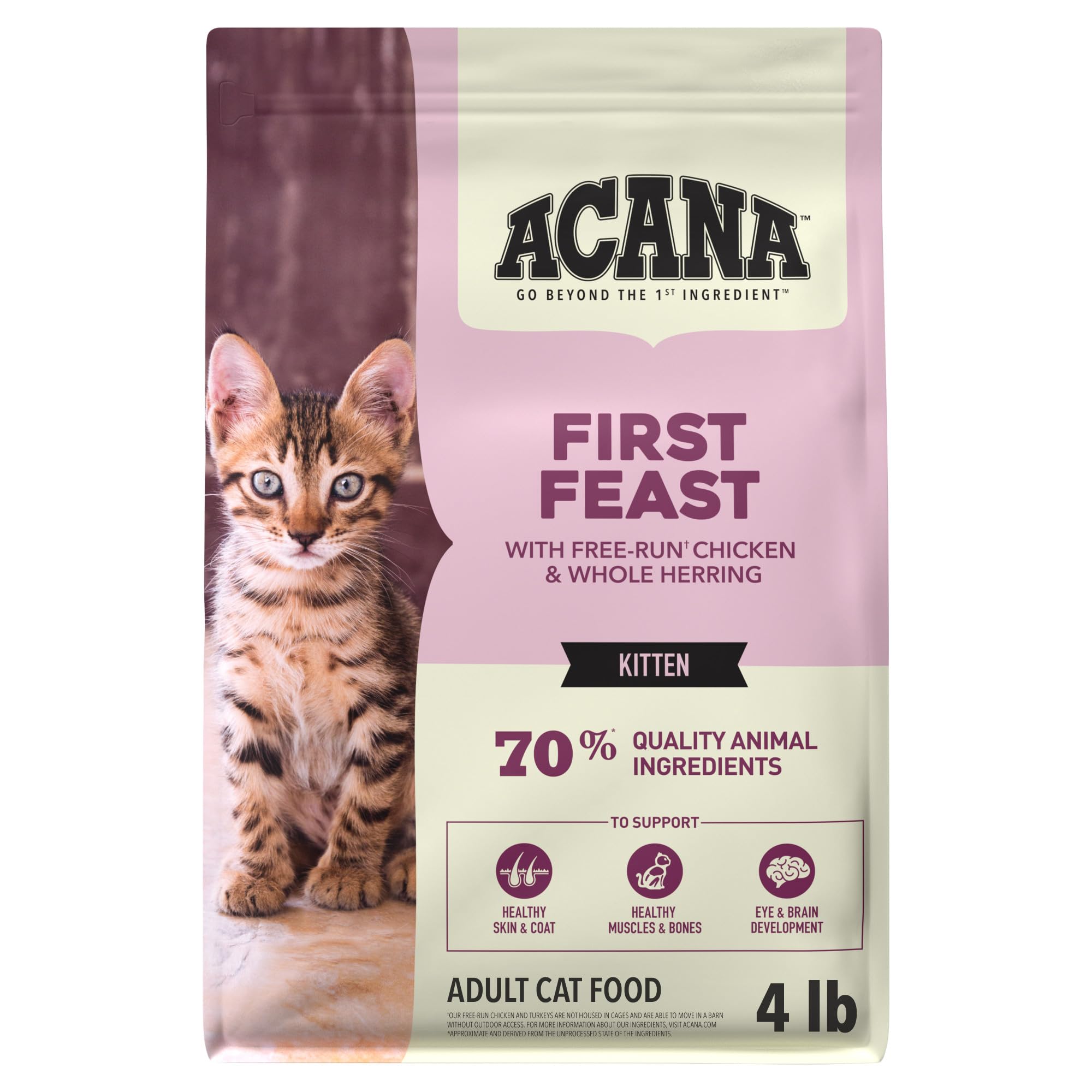 ACANA sachet face montrant emballage et qualité nutritionnelle