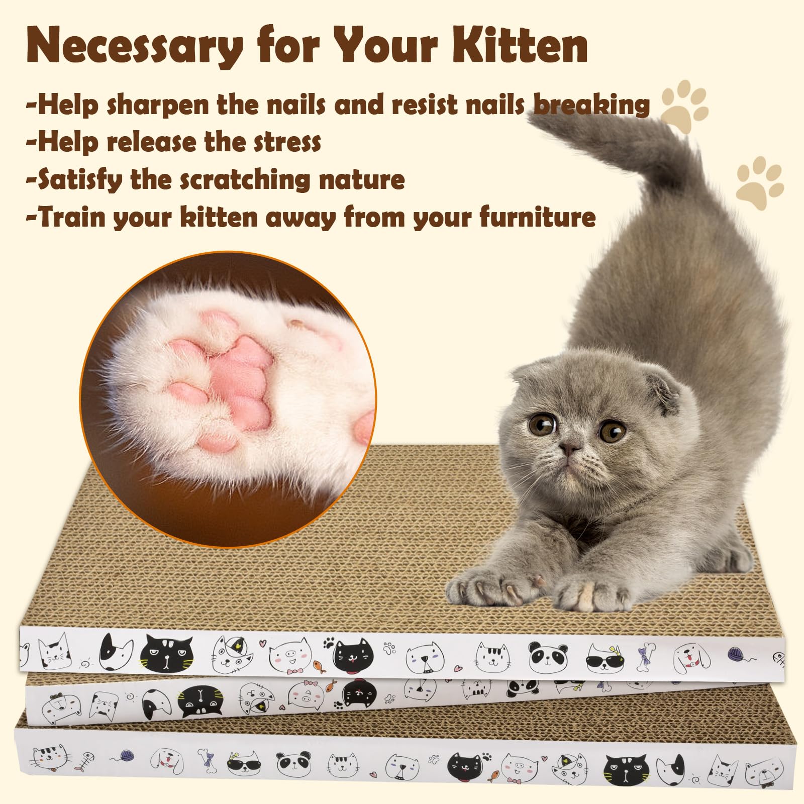 AccEncyc plaque posée sur canapé utilisée par chat, détourne les griffes