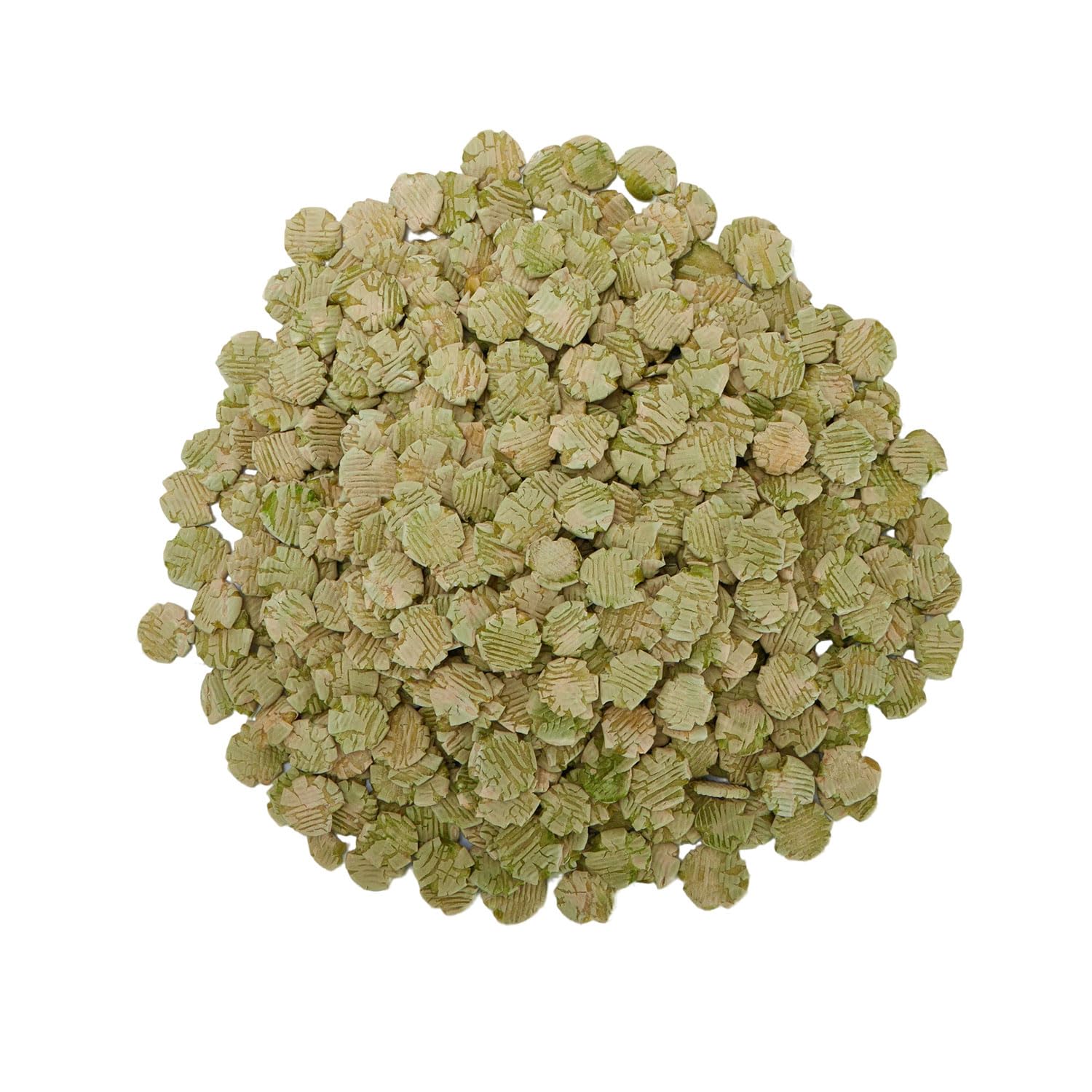 Accretion gros plan flocons de pois révèle texture croquante bénéfique