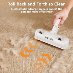 ACE2ACE ramasse-poils utilisé sur canapé éliminant poils de chien pour un intérieur propre