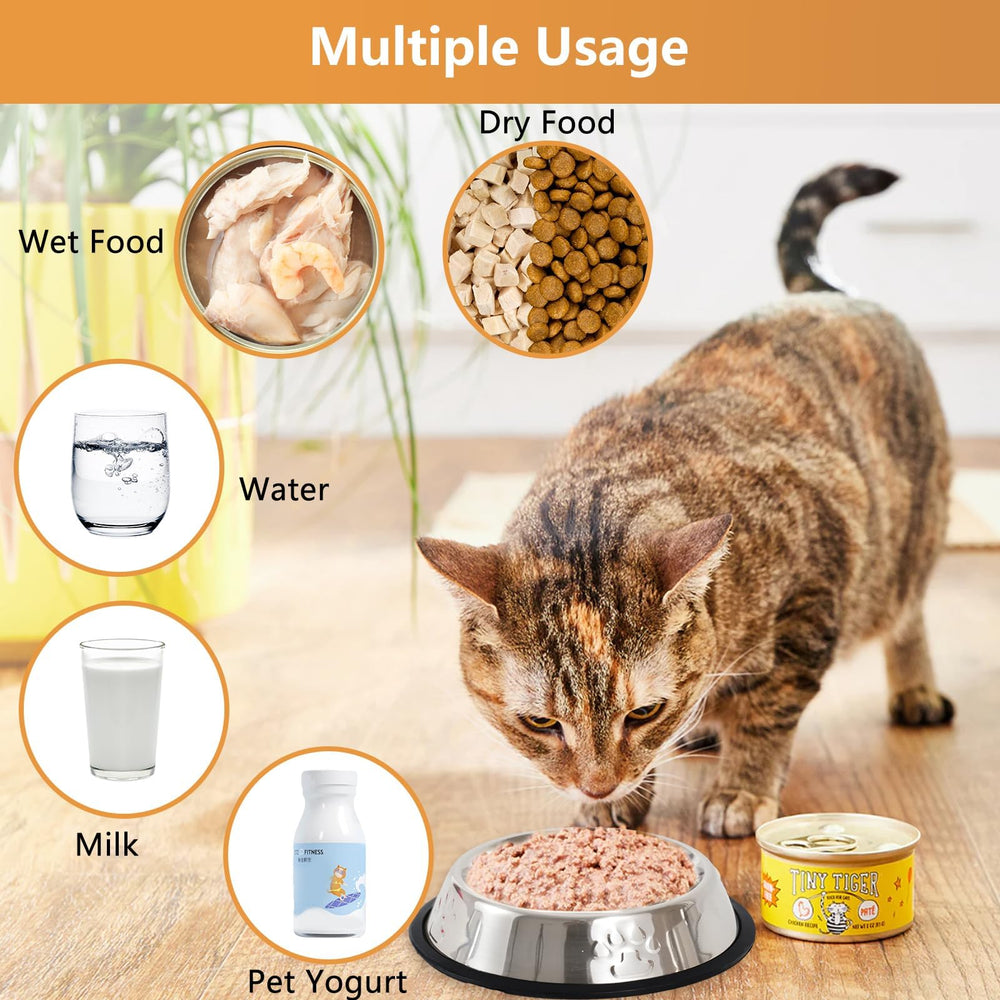 ACEONE gamelle en usage avec chat illustrant alimentation sans renversement
