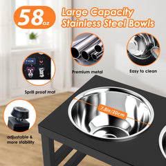 ADENGL tapis anti-éclaboussures capture liquides et croquettes