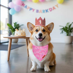ADOGGYGO détail bandana "It's My Birthday", tissu doux confortable
