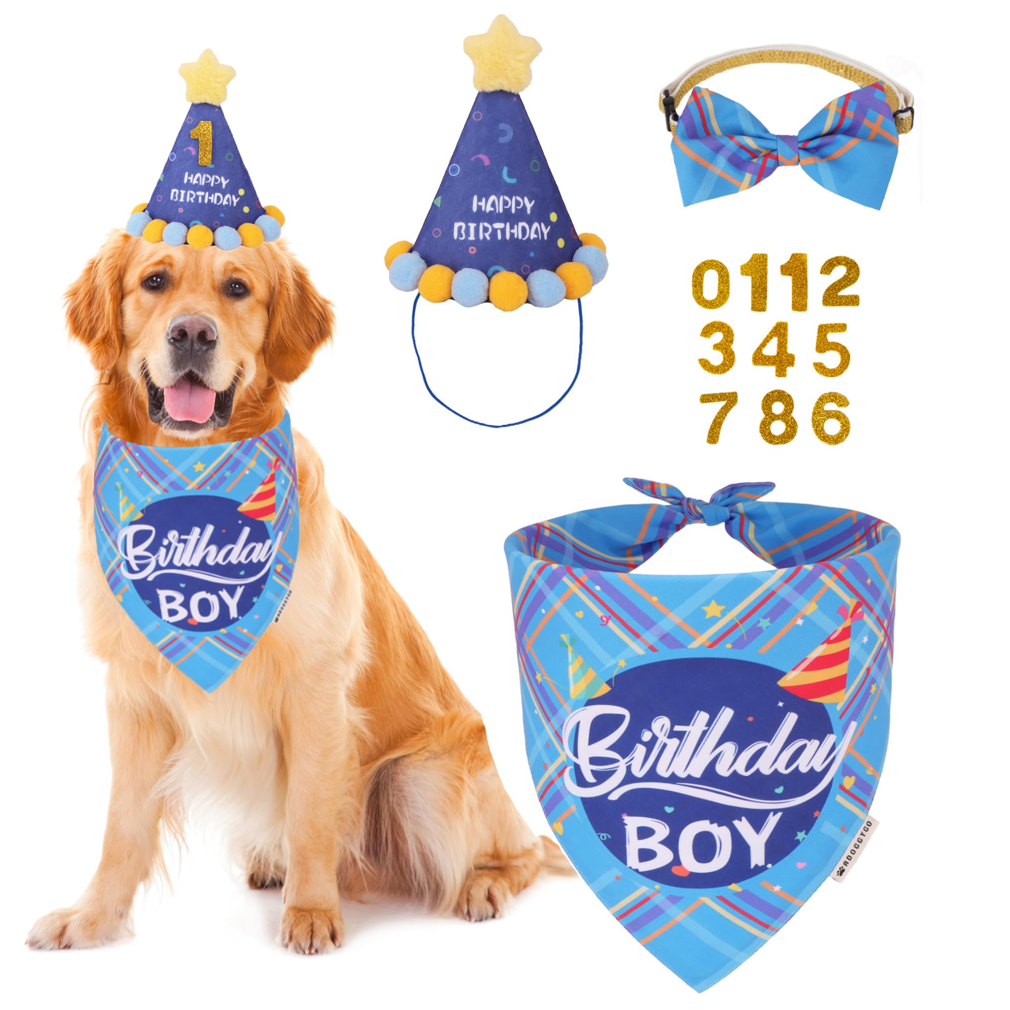 ADOGGYGO chapeau devant bleu avec maintien élastique convivial