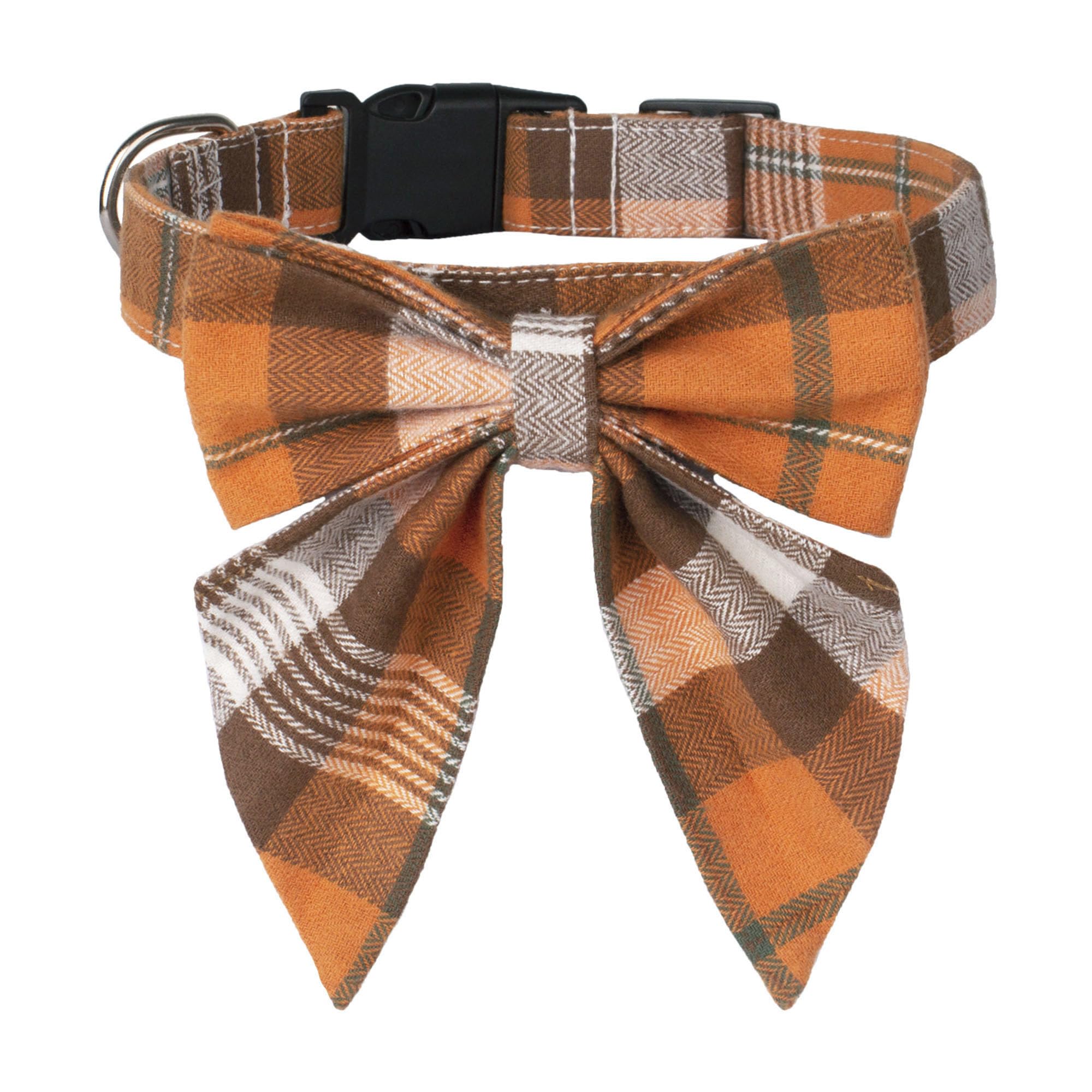 ADOGGYGO collier automne avant plan montrant nœud papillon et motif chaleureux