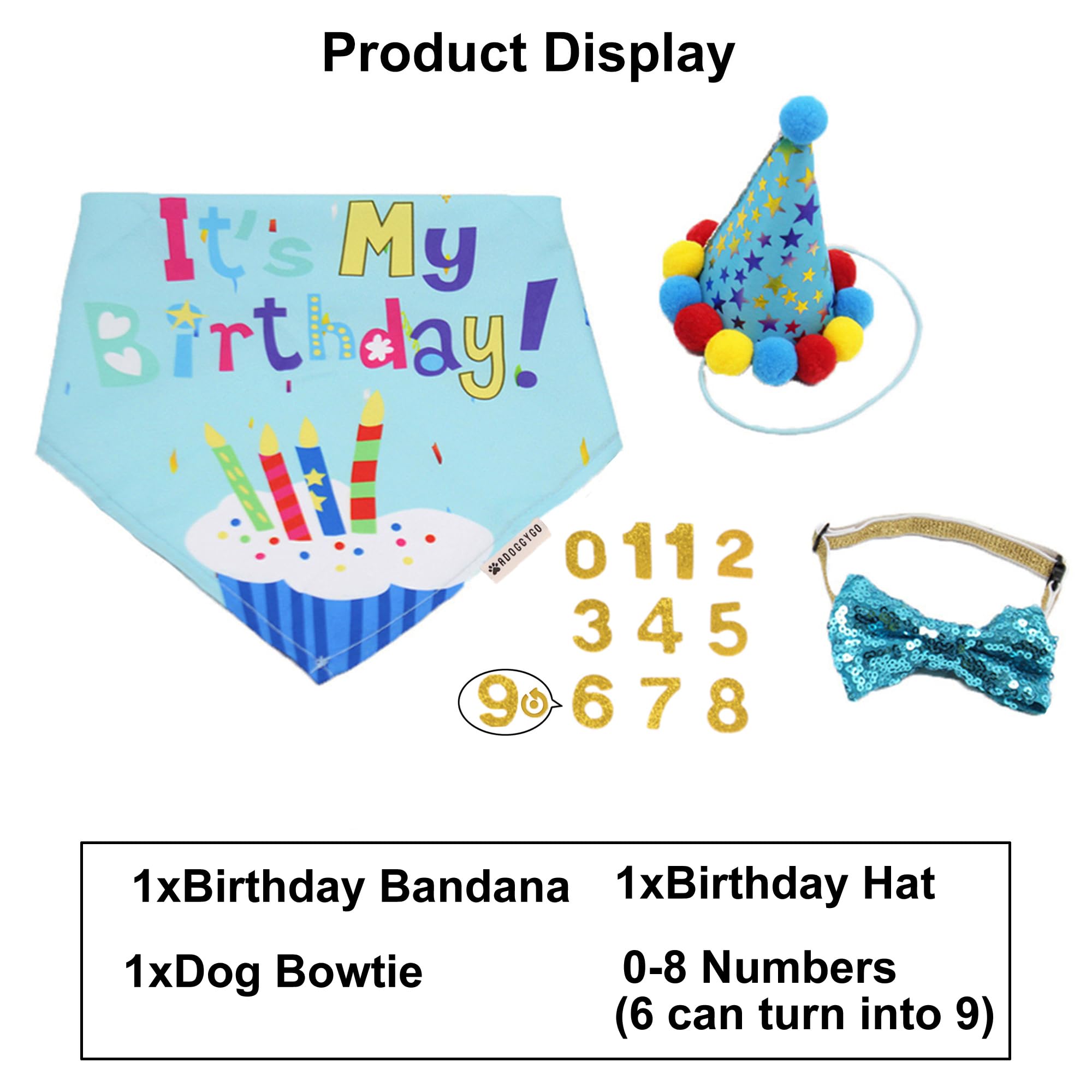 ADOGGYGO comparaison d'échelle montrant tailles bandana Small à X-Large