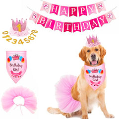 ADOGGYGO ensemble devant montrant bandana chapeau tutu, idéal pour photo