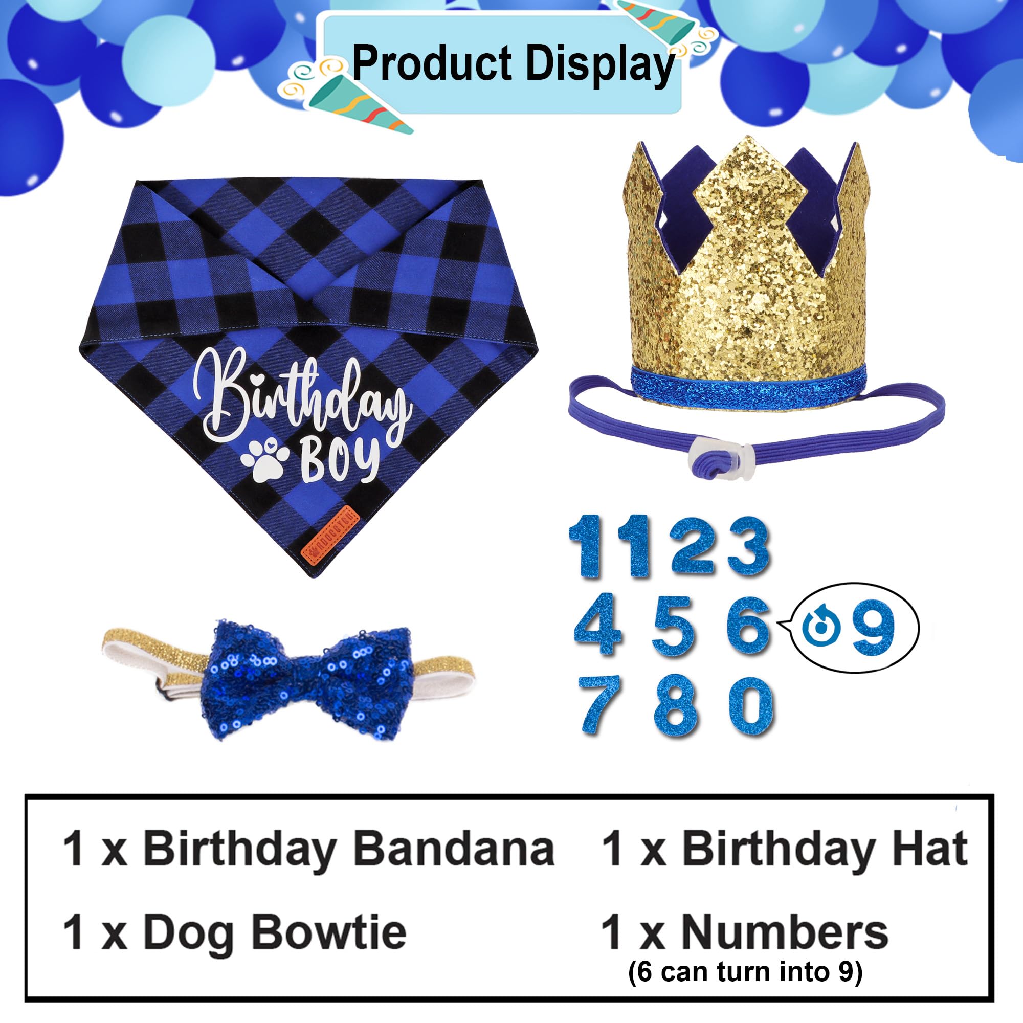 ADOGGYGO nœud papillon paillettes ajustable, look festif pratique