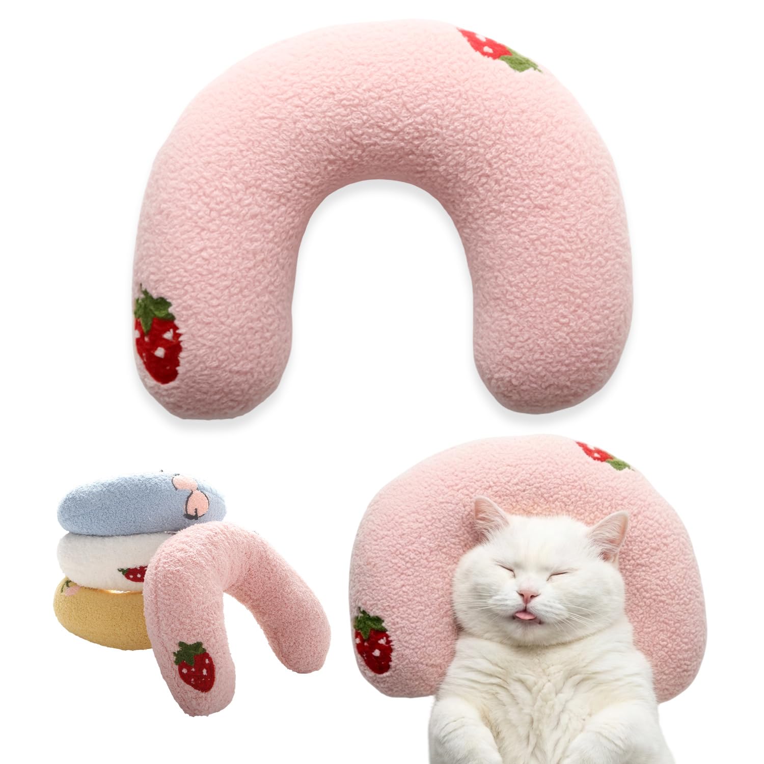 AdoPet coussin en U face avant montrant confort et forme enveloppante