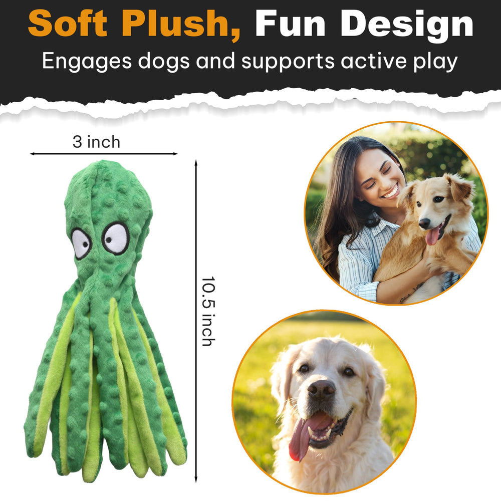 Comparaison taille AdoPet pieuvre montrant convenance pour petits chiens