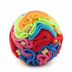Adorepaw snuffle ball face avant montrant design et couleurs pour stimulation