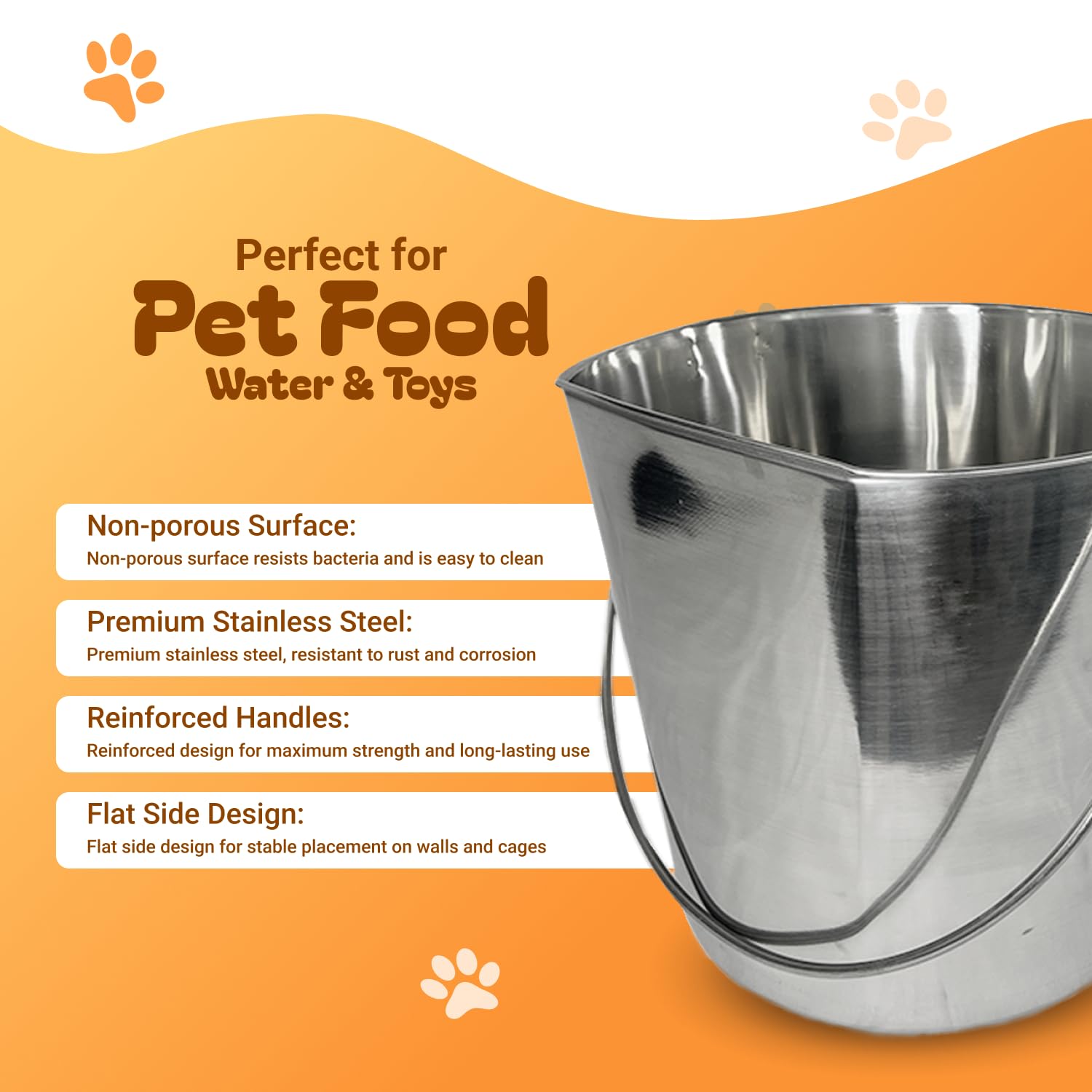 Advance Pet Products seau accroché à une cage réduisant les éclaboussures