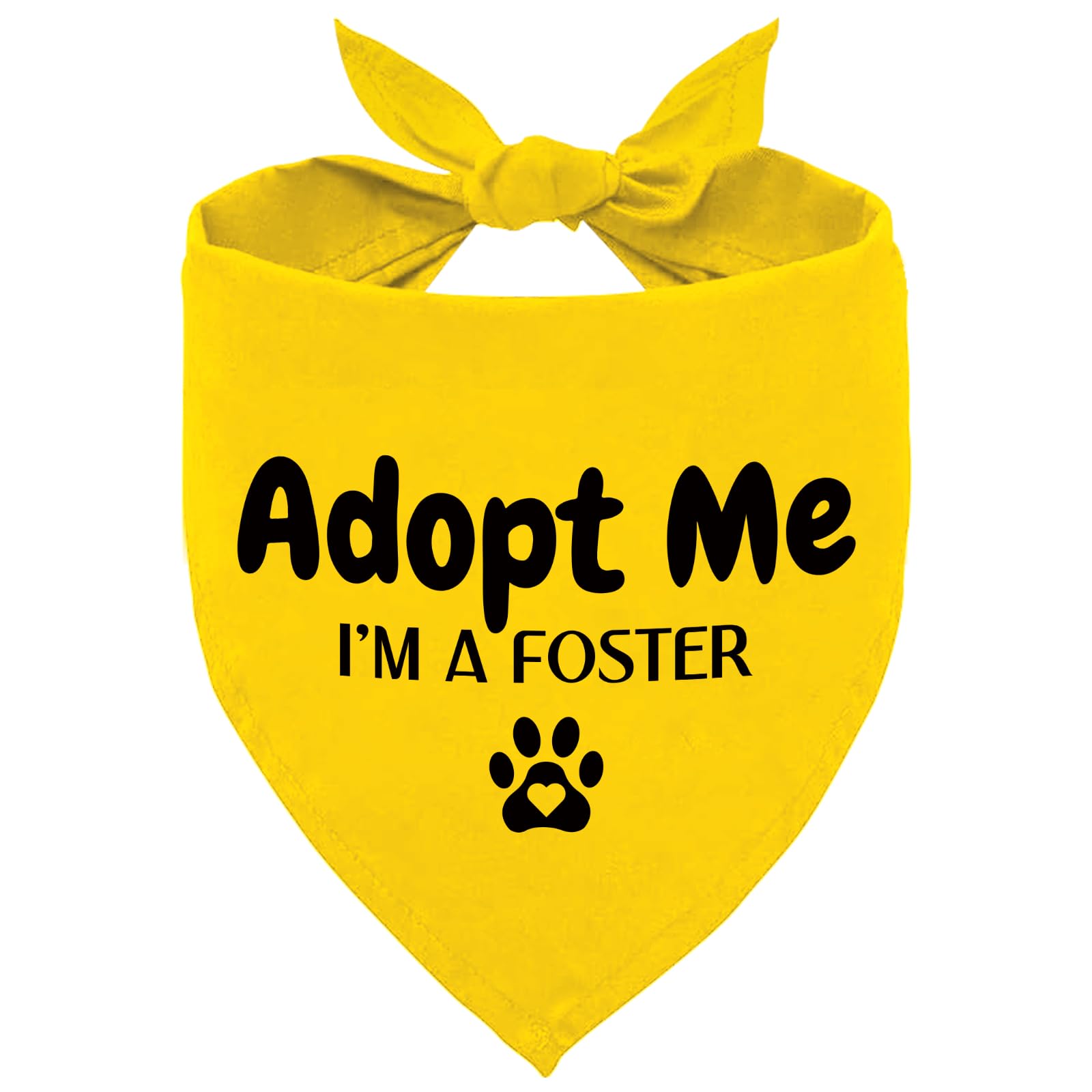 Advivio bandana face avant montrant le message adopt me visible