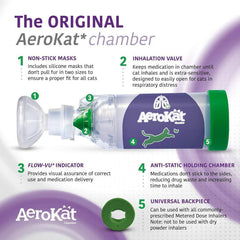 Aerokat en utilisation sur un chat calme réduisant le stress