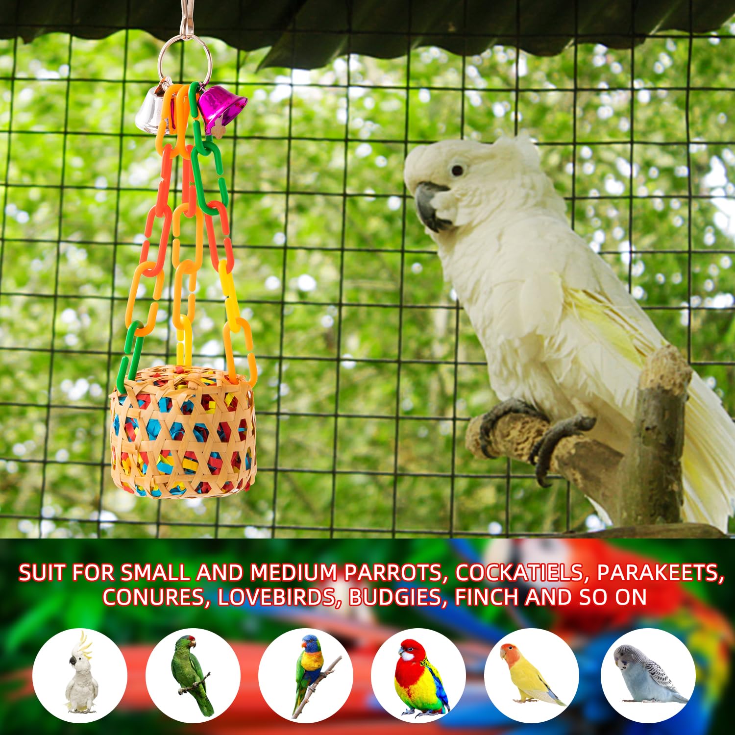 AFUOWER balles en rotin avec confettis pour jeu actif