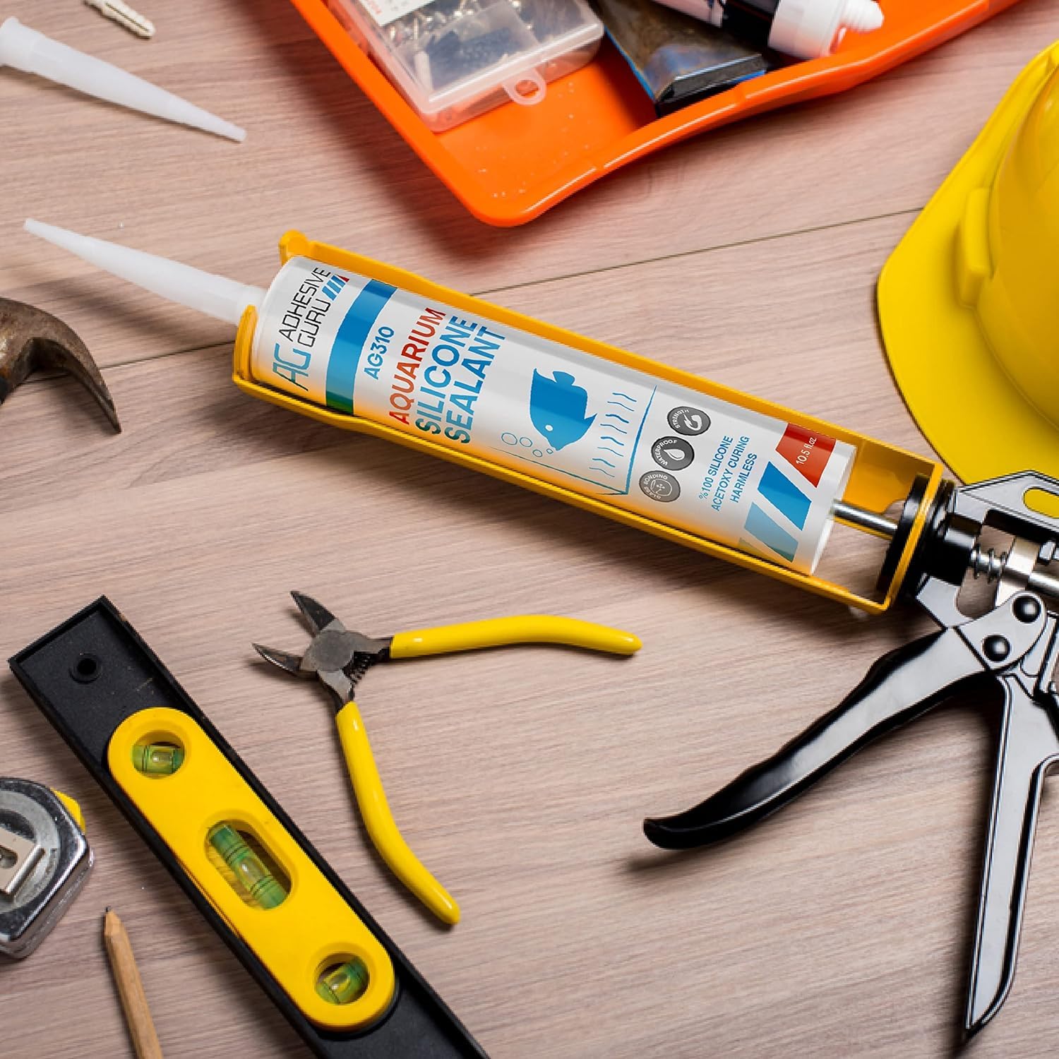 ag adhesive guru décor fixé dans aquarium pour maintien fiable